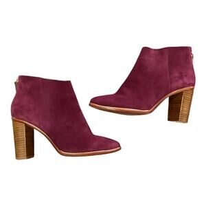 Ted Baker Boots 8.5 Women Maroon